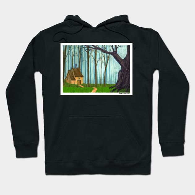 Cottage in the Woods Hoodie by ReneeDixonArt